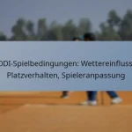 ODI-Spielbedingungen: Wettereinfluss, Platzverhalten, Spieleranpassung