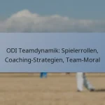 ODI Teamdynamik: Spielerrollen, Coaching-Strategien, Team-Moral