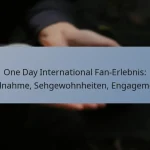 One Day International Fan-Erlebnis: Teilnahme, Sehgewohnheiten, Engagement