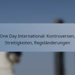 One Day International: Kontroversen, Streitigkeiten, Regeländerungen