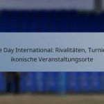 One Day International: Rivalitäten, Turniere, ikonische Veranstaltungsorte