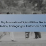One Day International Spielstätten: Ikonische Stadien, Bedingungen, Historische Spiele
