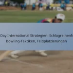 One Day International Strategien: Schlagreihenfolge, Bowling-Taktiken, Feldplatzierungen
