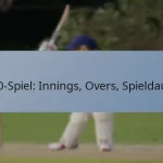 T20-Spiel: Innings, Overs, Spieldauer