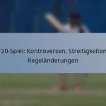 T20-Spiel: Kontroversen, Streitigkeiten, Regeländerungen