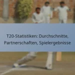 T20-Statistiken: Durchschnitte, Partnerschaften, Spielergebnisse