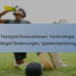 Testspiel-Innovationen: Technologie, Regeländerungen, Spielentwicklung