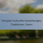 Testspiel: Kulturelle Auswirkungen, Traditionen, Feiern